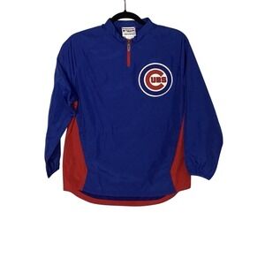 MLB Vintage (Majestic)‎ Chicago Cubs 1/4 Zip Jersey 1990's Medium Youth Logo